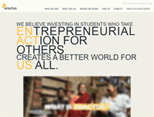 Tablet Screenshot of enactus.org